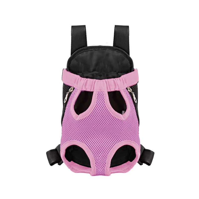 Double Shoulder Breathable Portable Travel Pet Dog Carrier Backpack Mesh