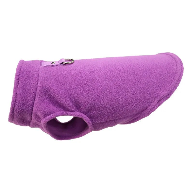 Warm Fleece Dogs Clothes Pet Dog Jacket Vest With D