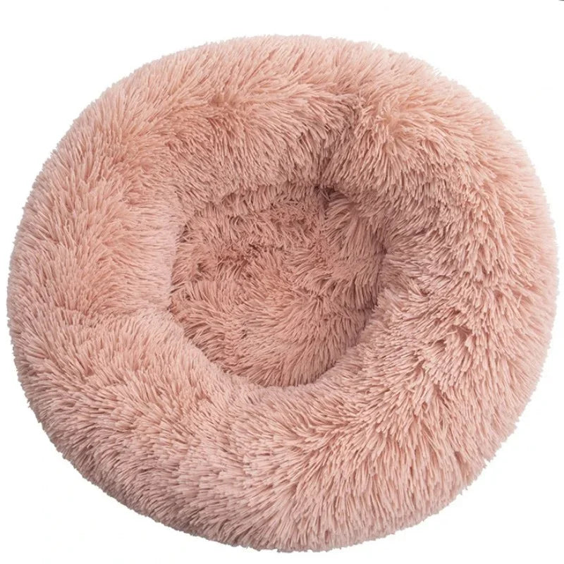  Round Pet Bed for Large Dog Bed Super Soft Cat Bed Plush Dog House for Medium Dog 