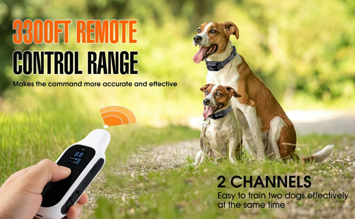  Digital Dog Control Pet with LCD Display for All Size Shock Vibration Sound
