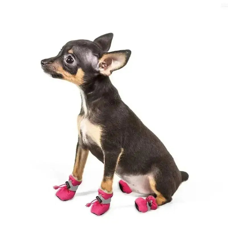 Pet Dog Shoes Anti-slip Rain Snow Boot Thick Warm For Small Cats Dogs Puppy Socks Booties
