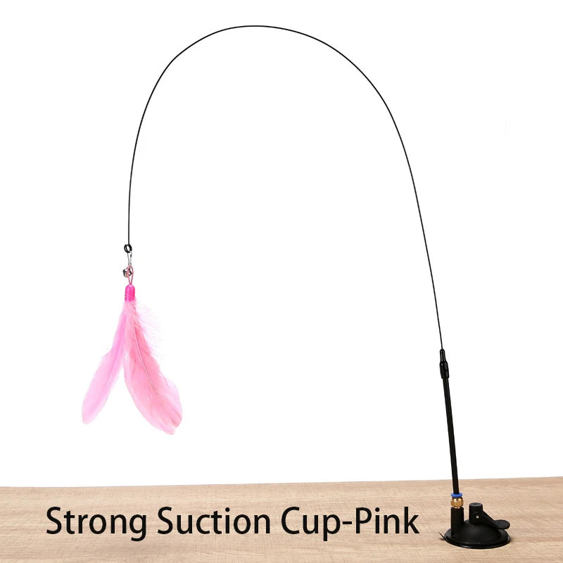 Interactive Cat Toy Handfree Cat Stick Playing Kitten