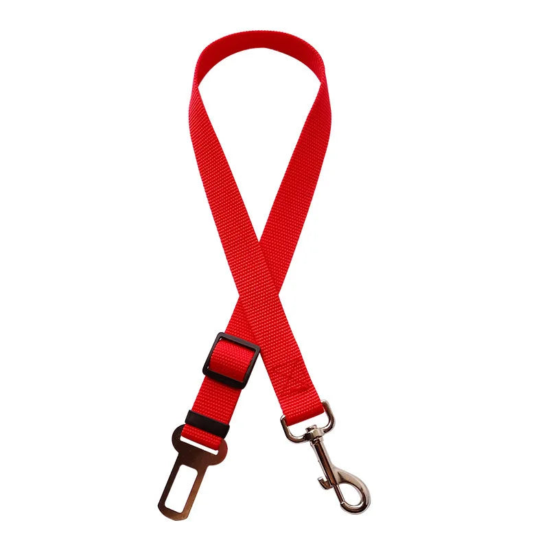 Car Seat Belt Pet Seat Vehicle Dog Harness Lead Clip Safety Lever Traction Dog Collars
