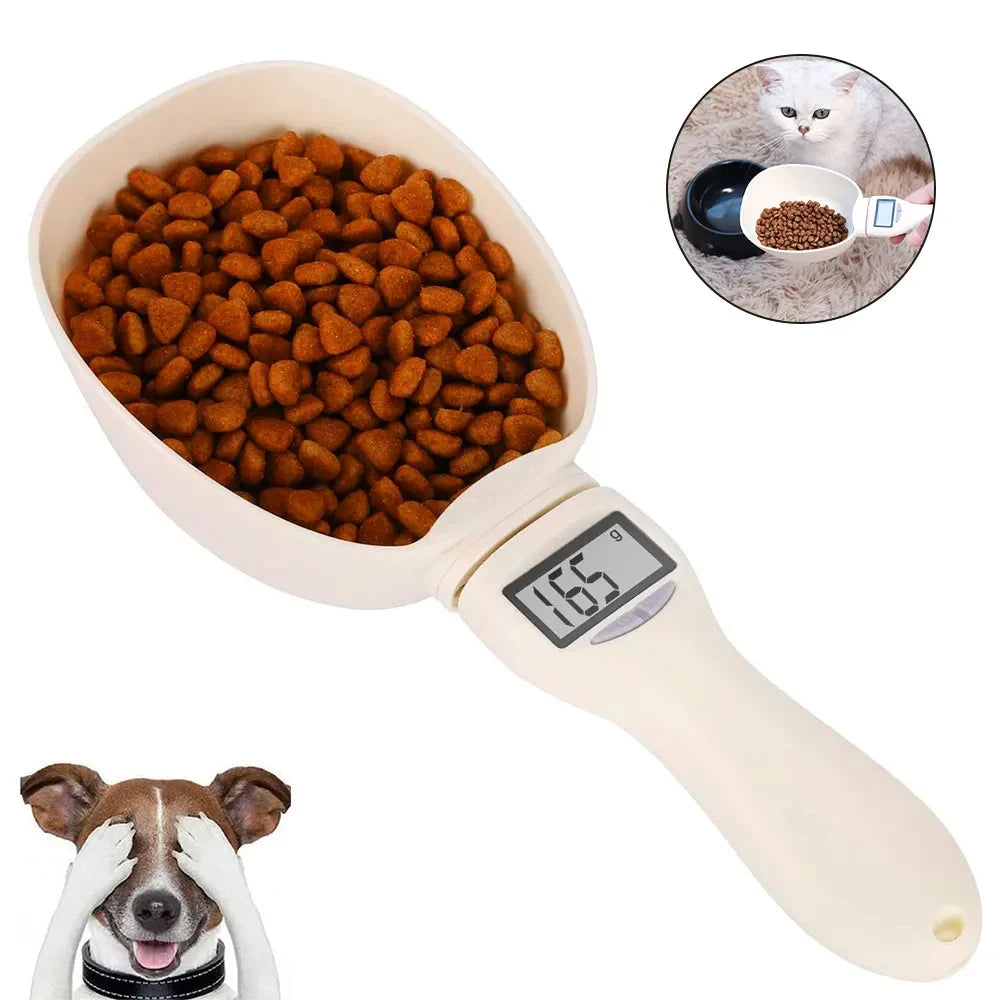 Pet Food Cup Digital Spoon Scale Kitchen Food Scale with LED Display