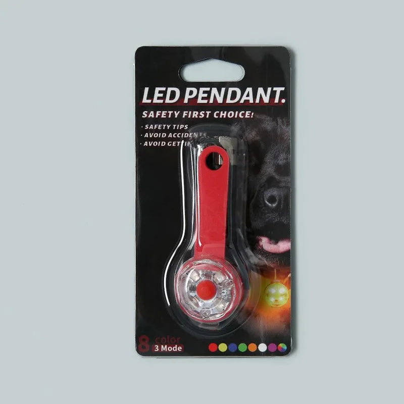 LED Pet Tracking Luminous Pendant Ligh Dogs Collars Dog Wear