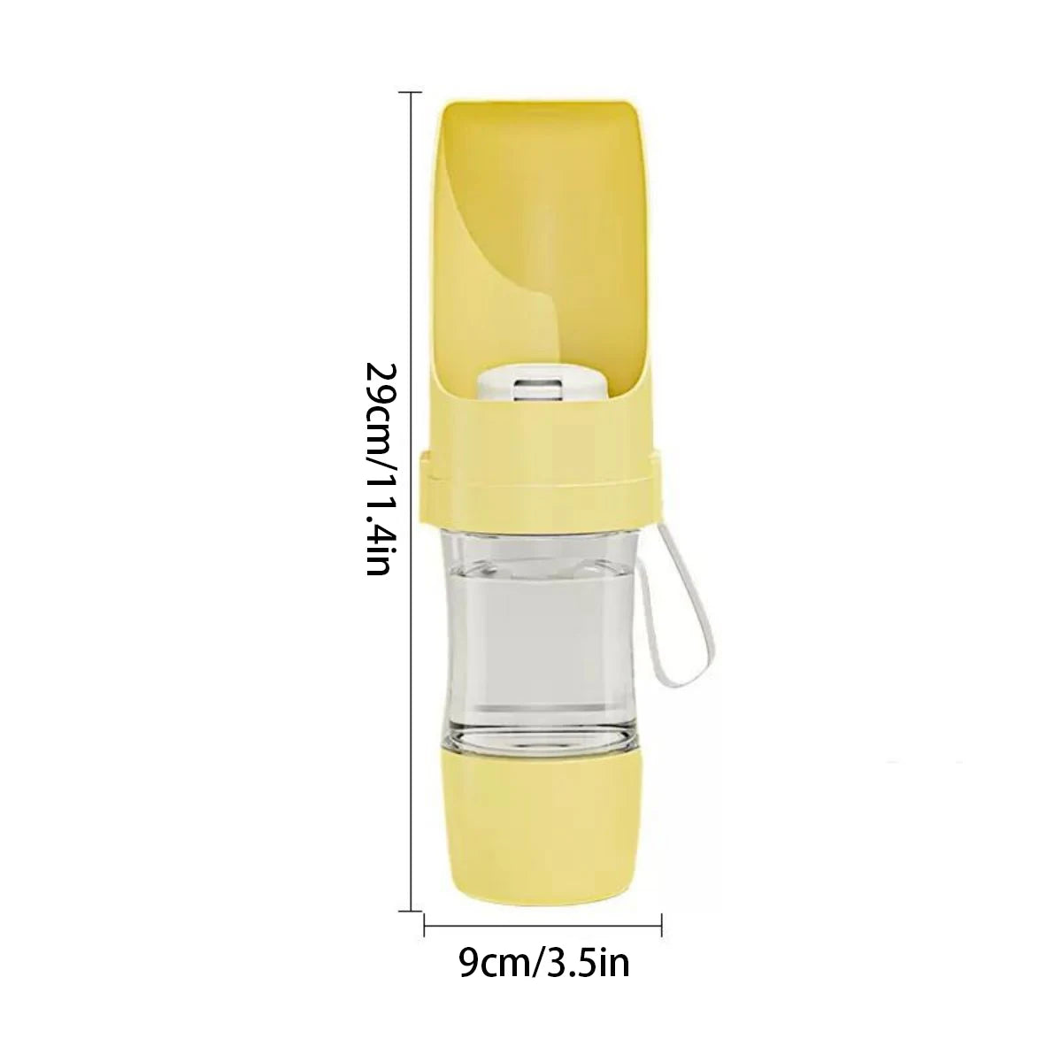 Portable Dog Cat Water Bottle with Storage Food