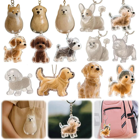 Dog Hair Storage Box Puppy Hair Memorial Keepsake Capsule Pet's Dog/Cat Fur 