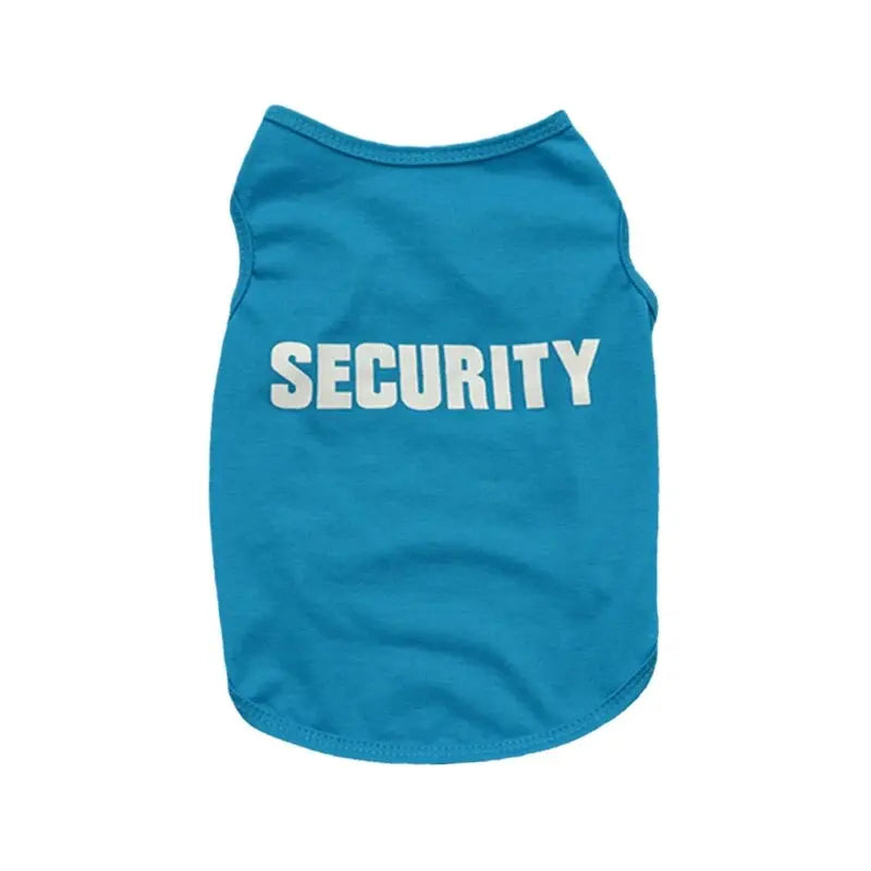 Security Clothing for Dogs Summer Pet Clothes Vest for Small Dogs