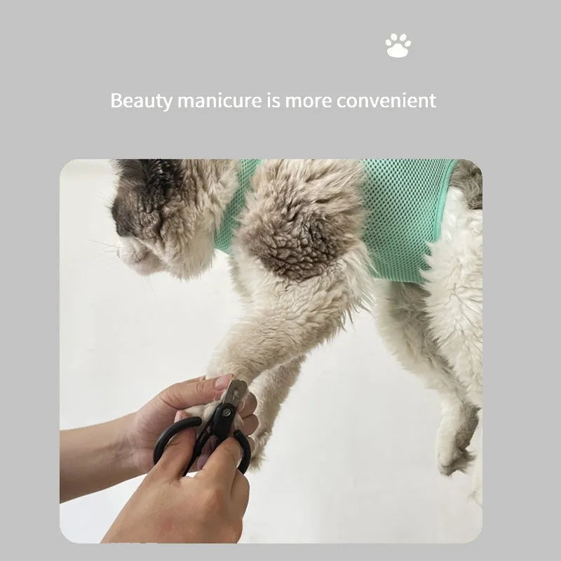 Cat Grooming nail cutting anti scratch bite fixed bag 