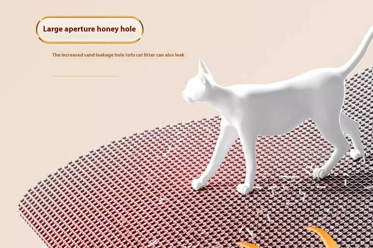 Premium Large Cat Litter Mat  Non-Slip Washable Pet Toilet Pad Sand Control
