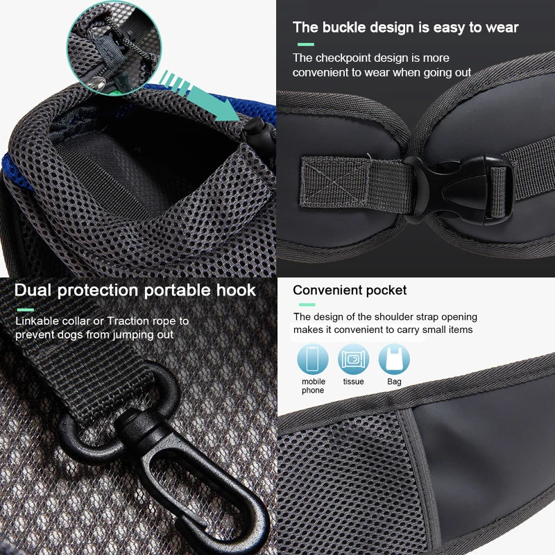 Pet Cat Dog Carrier Backpack Travel Tote Shoulder  Bags Mesh