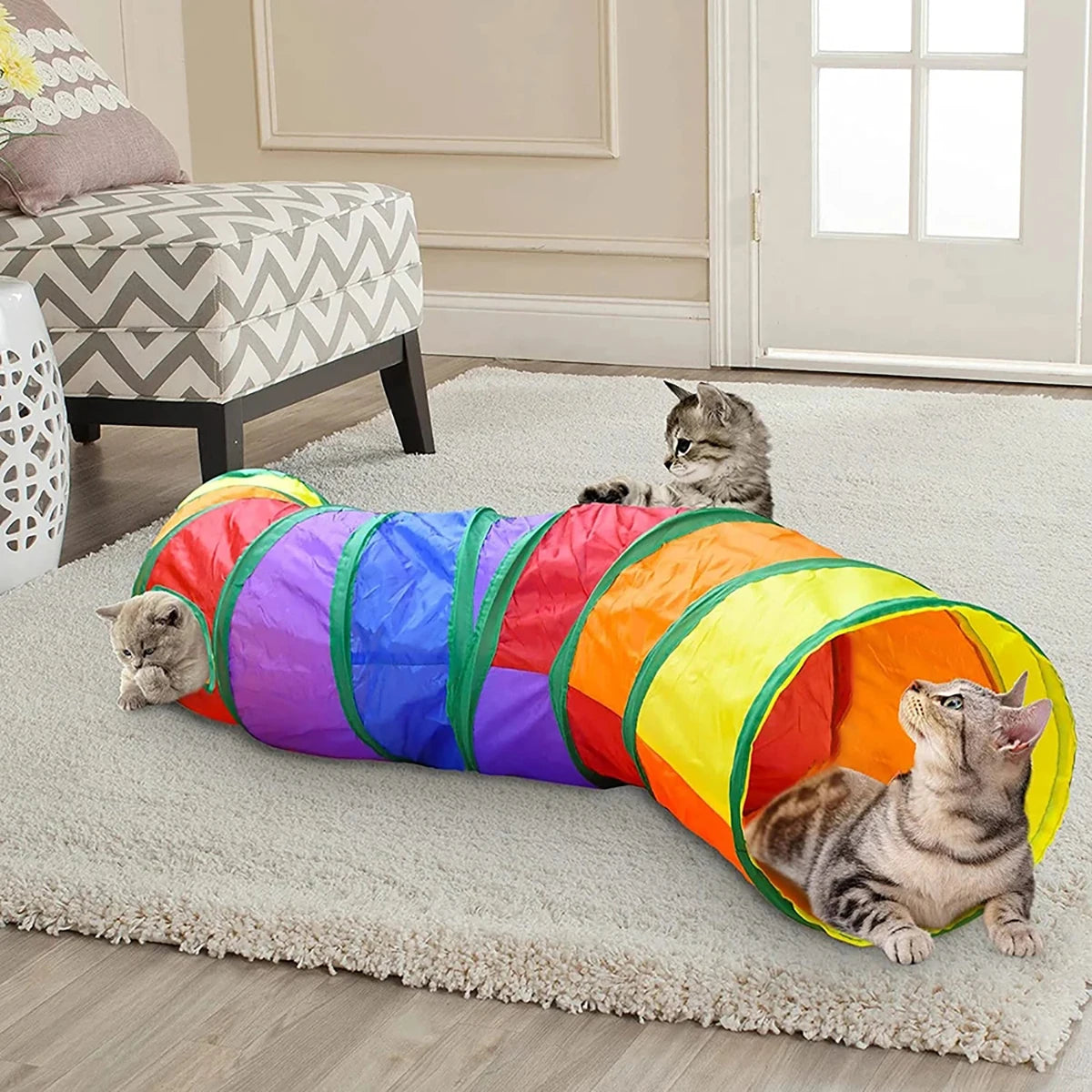 Cat Tunnel Tube Foldable Cat Toys Kitty 