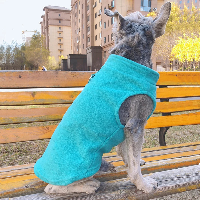 Warm Fleece Dogs Clothes Pet Dog Jacket Vest With D