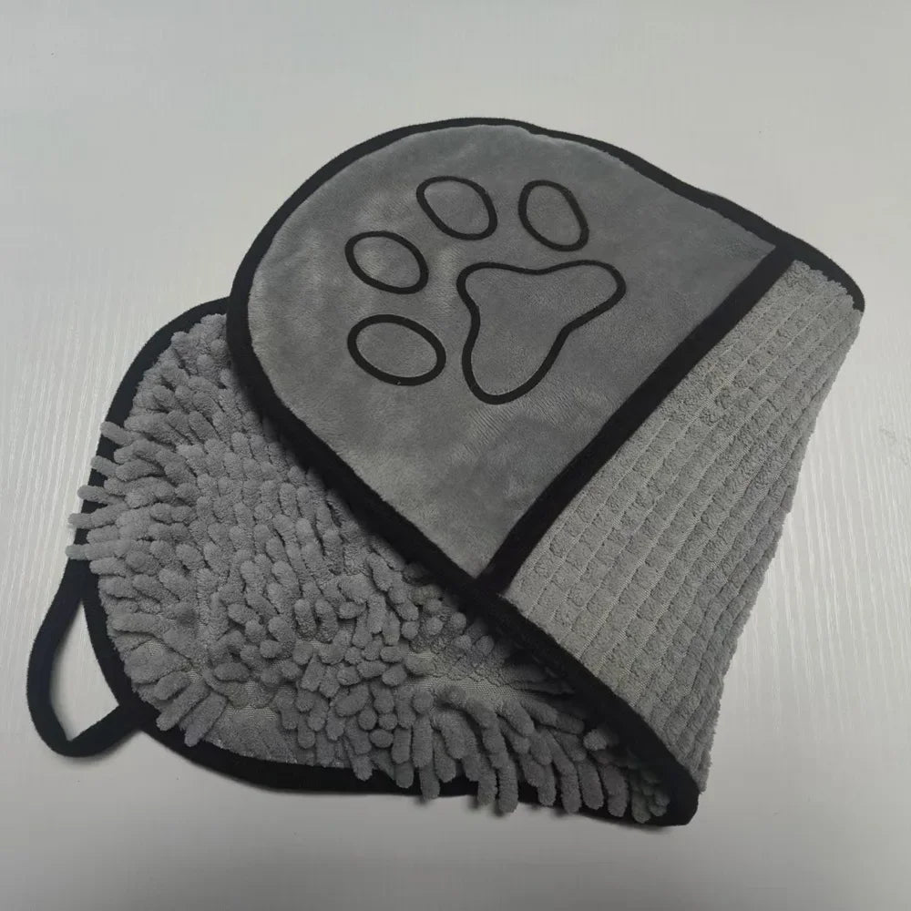 Cat Towels Convenient Soft Bath Robe Dry Pet Cleaning Washcloth 