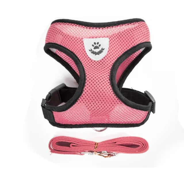 Cat Dog Harness with Lead Leash Adjustable
