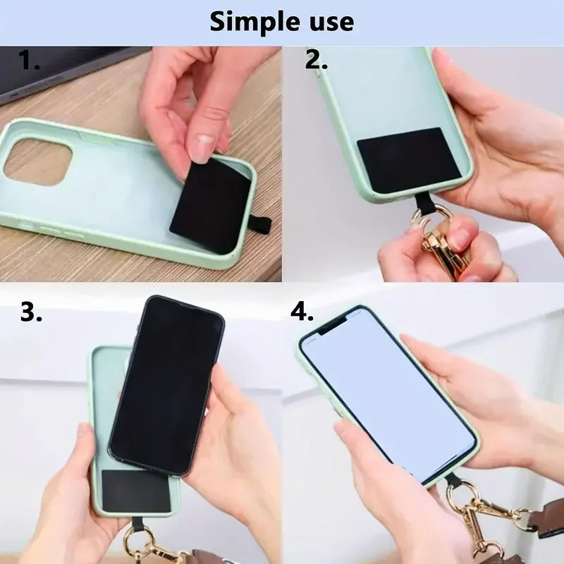Phone Strap With Zippered Pouch For Women