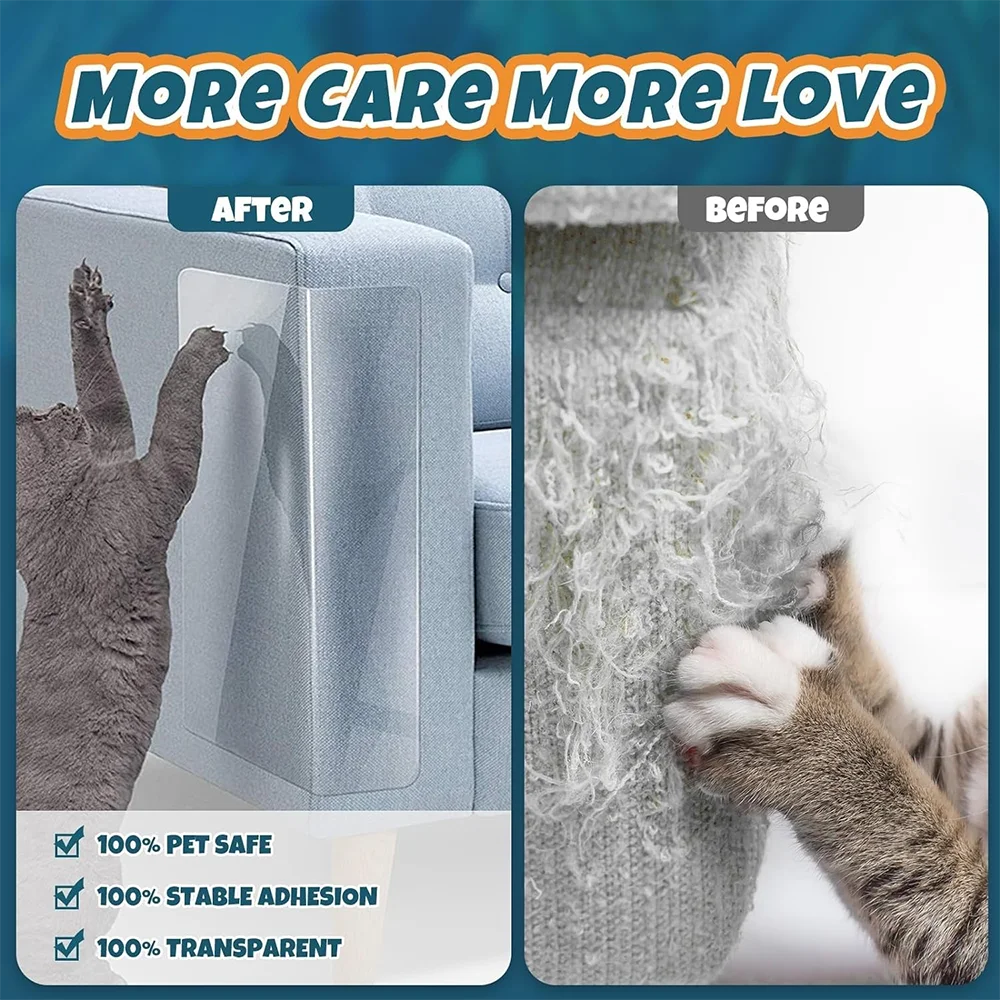 Cat Scratch Deterrent Tape Furniture Protectors From Cats Transparent Self