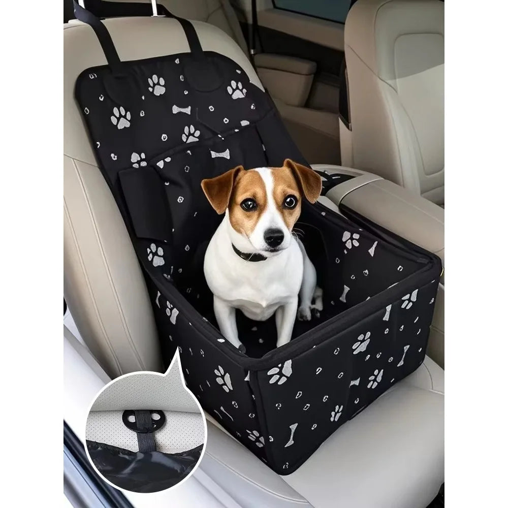Dog Car Seat with Storage Pocket,Travel Dog Bag Cover Folding Hammock
