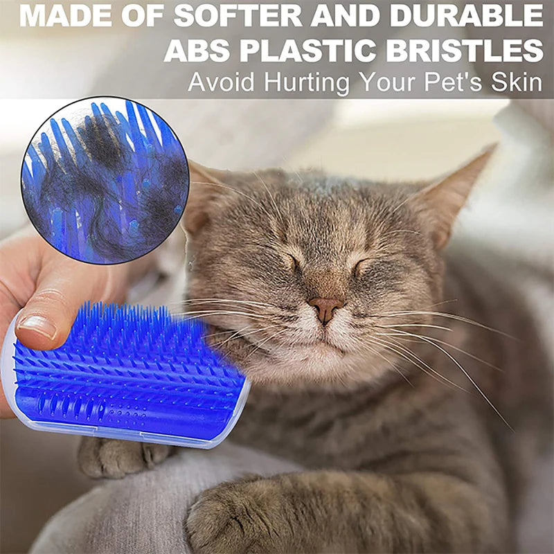 Cat Scratcher Massager for Cats Scratching Pets Brush Remove Hair