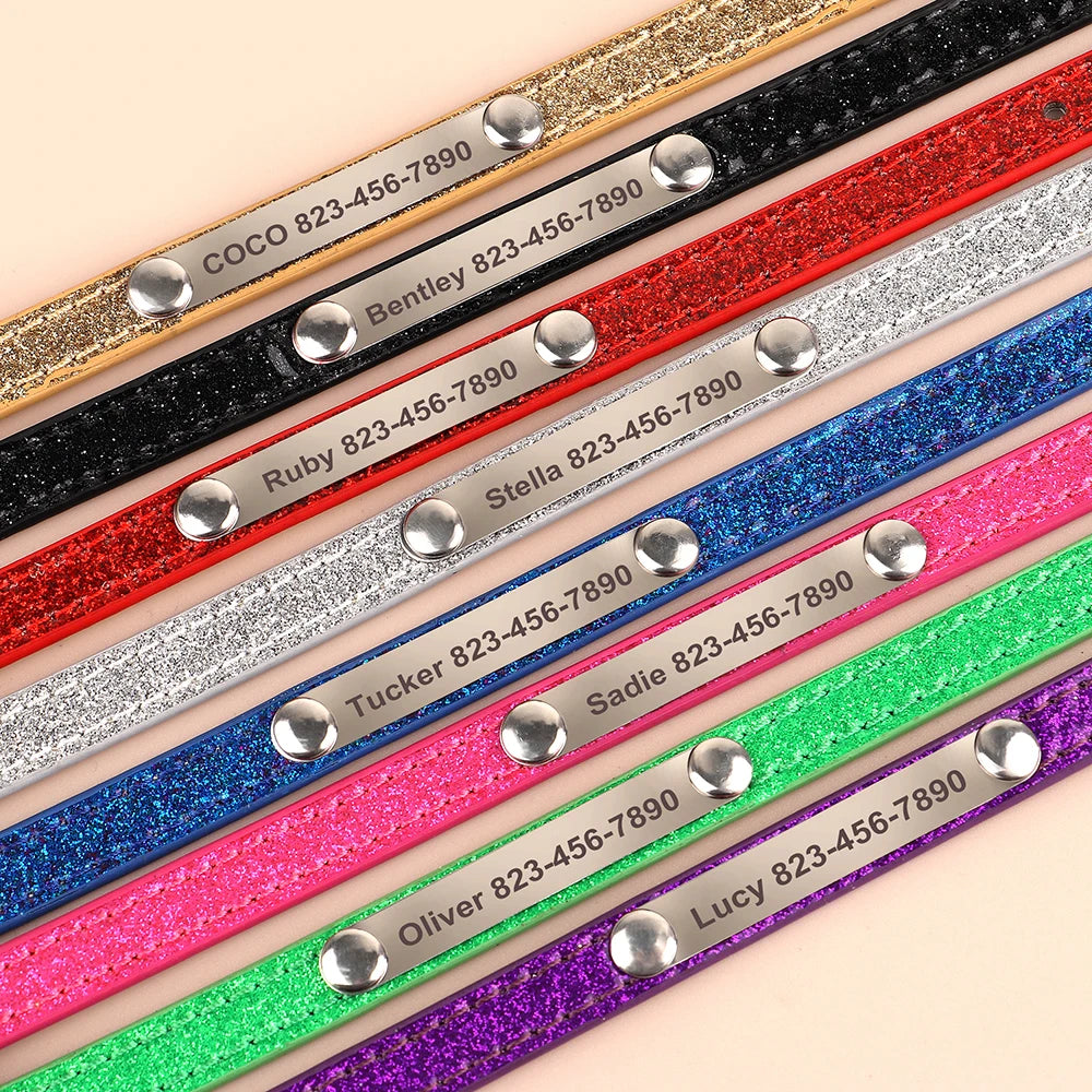 Cat Collars  Engraved Puppy Kitten ID Necklace Bling