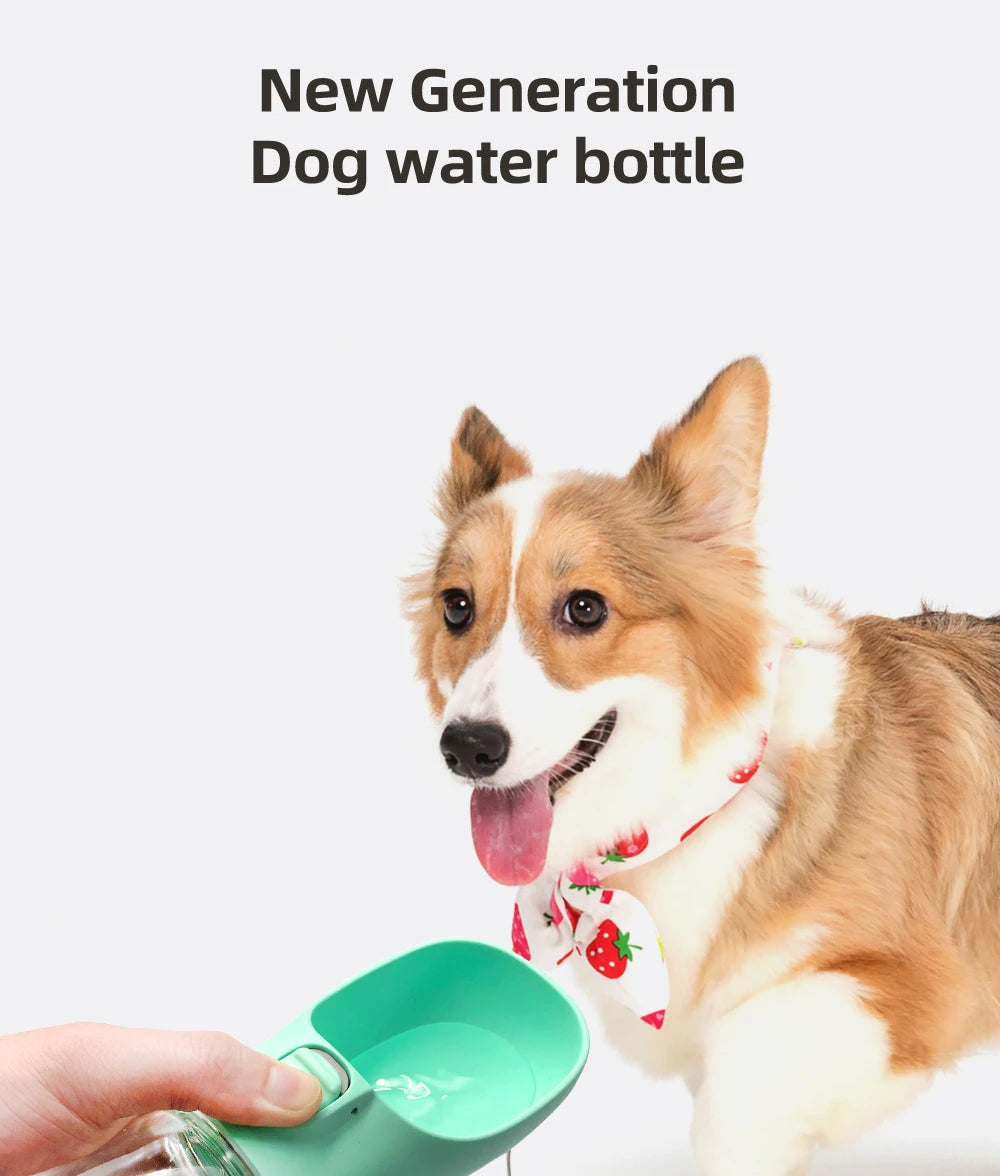 Outdoor Travel Leakproof Puppy Drinking Container Pug Chihuahua Labrador Dog Water Bottle For Pet Dogs Cats