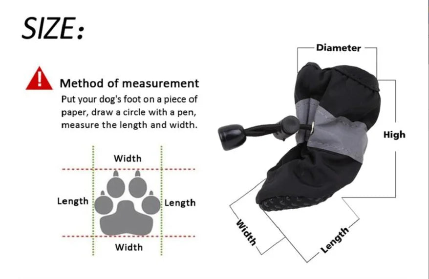 Pet Dog Shoes Anti-slip Rain Snow Boot Thick Warm For Small Cats Dogs Puppy Socks Booties