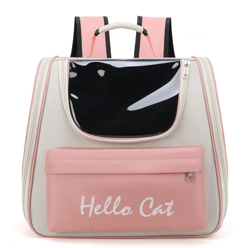 Pet Carrier Backpack Waterproof Oxford Sturdy Aluminum Frame Travel Cat Dog Bag 