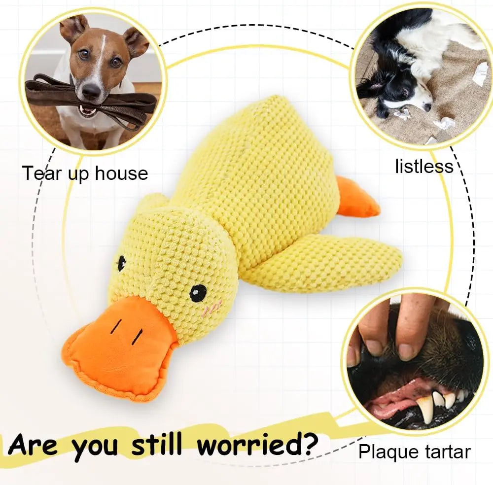 Duck Dog Toy Plush Chew Resistant Durable