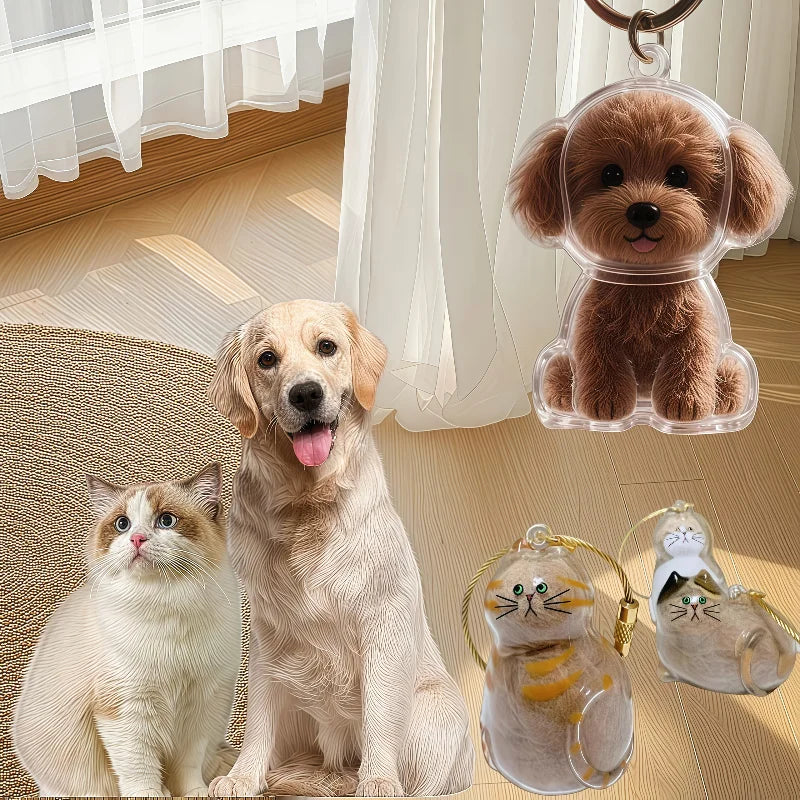 Dog Hair Storage Box Puppy Hair Memorial Keepsake Capsule Pet's Dog/Cat Fur 