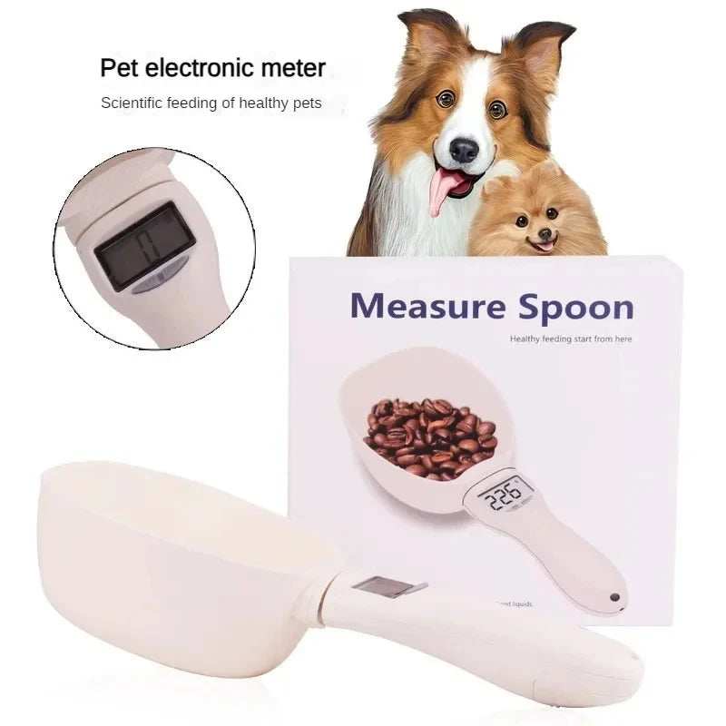 Pet Food Cup Digital Spoon Scale Kitchen Food Scale with LED Display