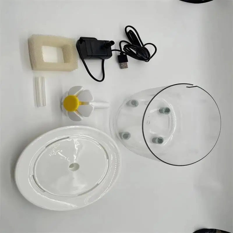 Pets Water Fountain Auto Filter USB Electric Mute Cat Drinker Bowl 1200mL