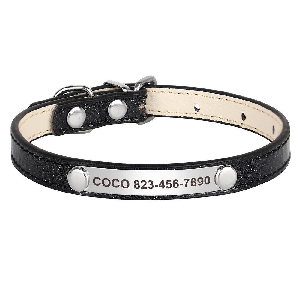 Cat Collars  Engraved Puppy Kitten ID Necklace Bling