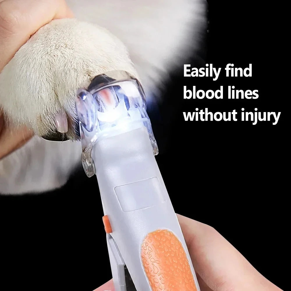 Clipper Scissors With LED Light Cat Dog Nail Clippers Tool Scissors Nail