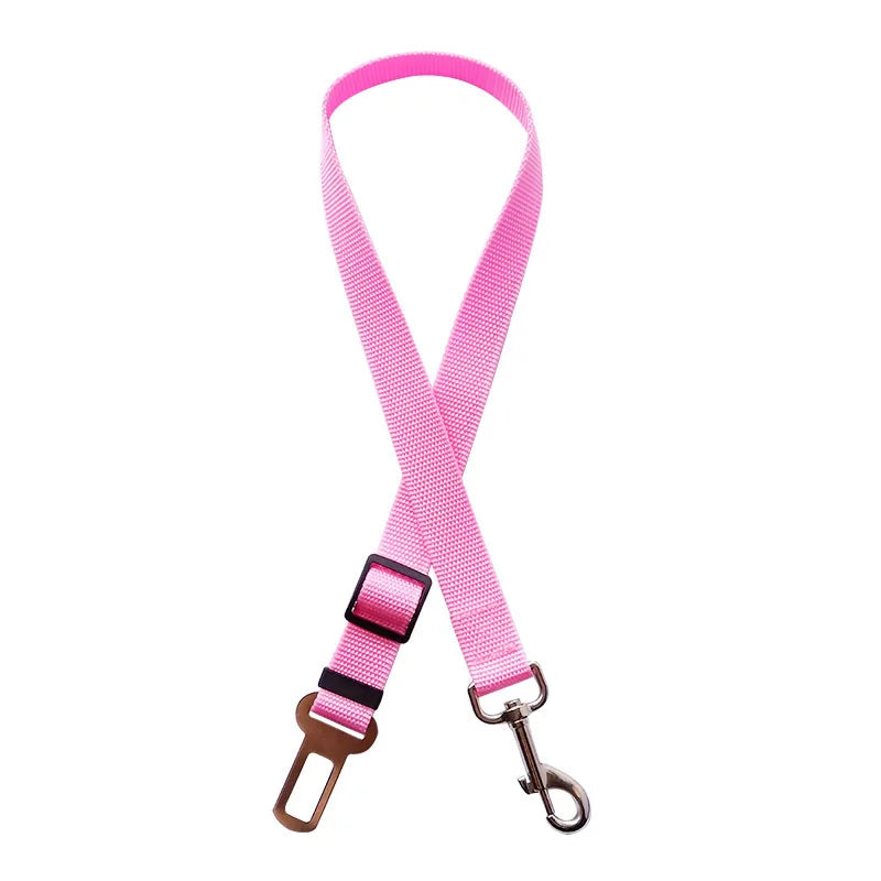Car Seat Belt Pet Seat Vehicle Dog Harness Lead Clip Safety Lever Traction Dog Collars