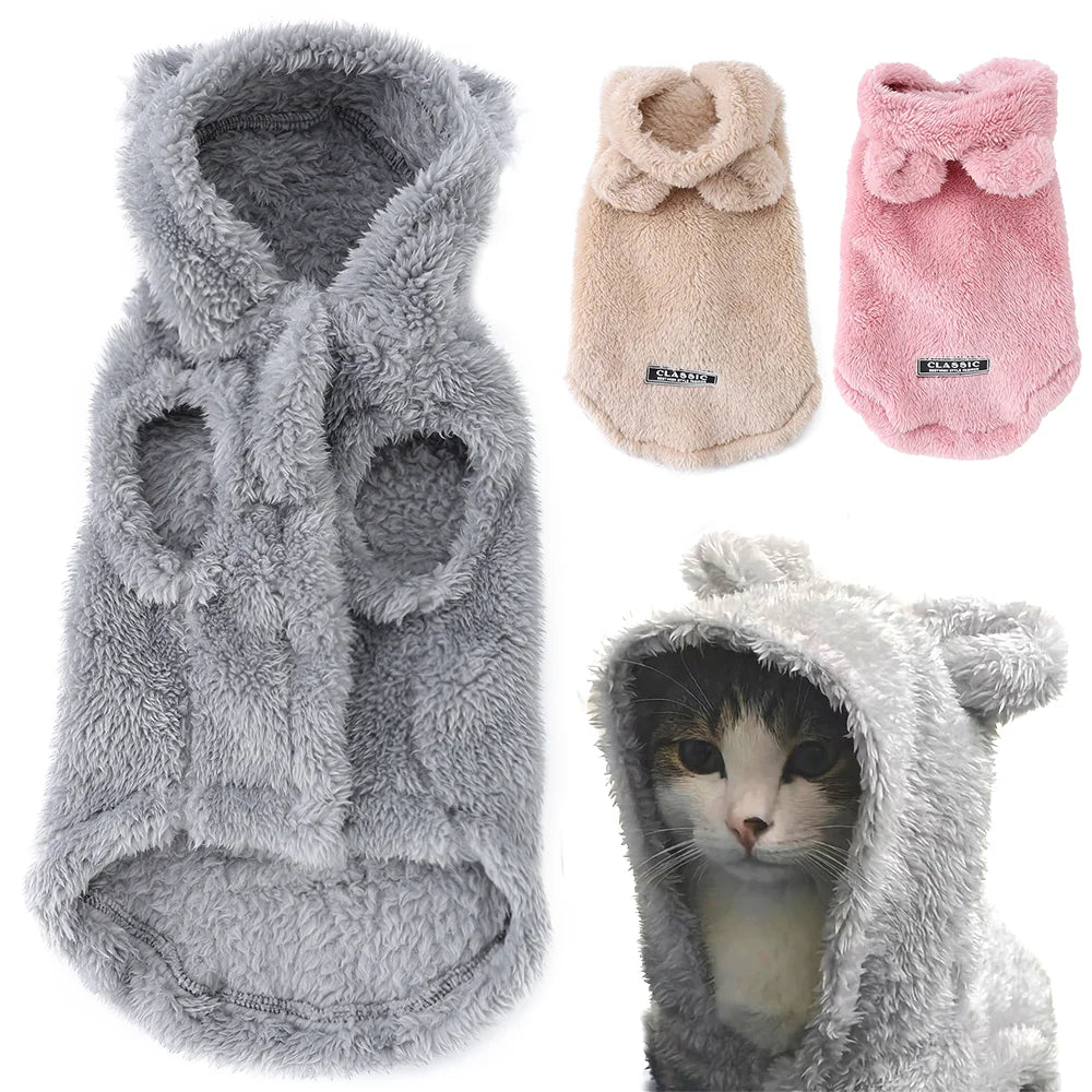 Autumn Winter Cat Clothes Soft Warm Cute Kitten Sweater