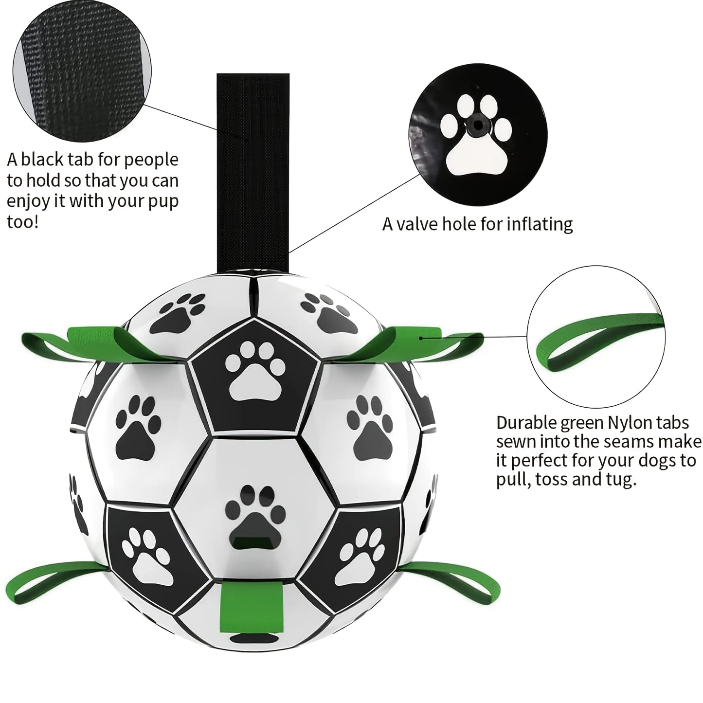 Durable Water Ball for Dogs, Dog Chasing and Playing Toy, Without Battery