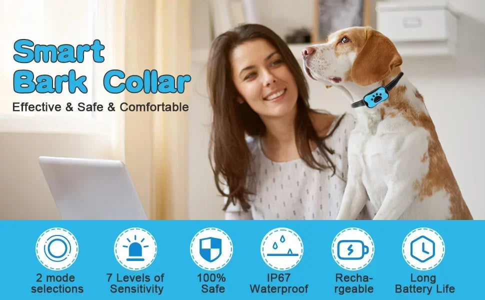 Ultrasonic Stop Barking Vibration Anti Bark Collar