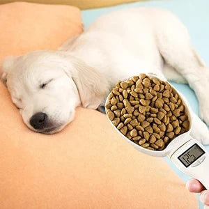 Pet Food Cup Digital Spoon Scale Kitchen Food Scale with LED Display