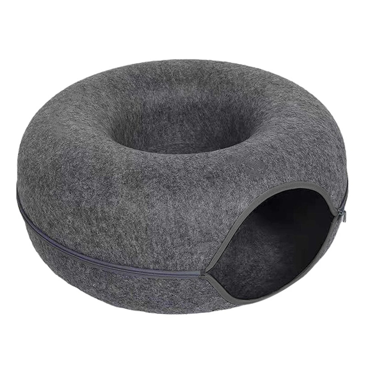 Interactive Round Small Cat Tunnel Nest Felt Kittens