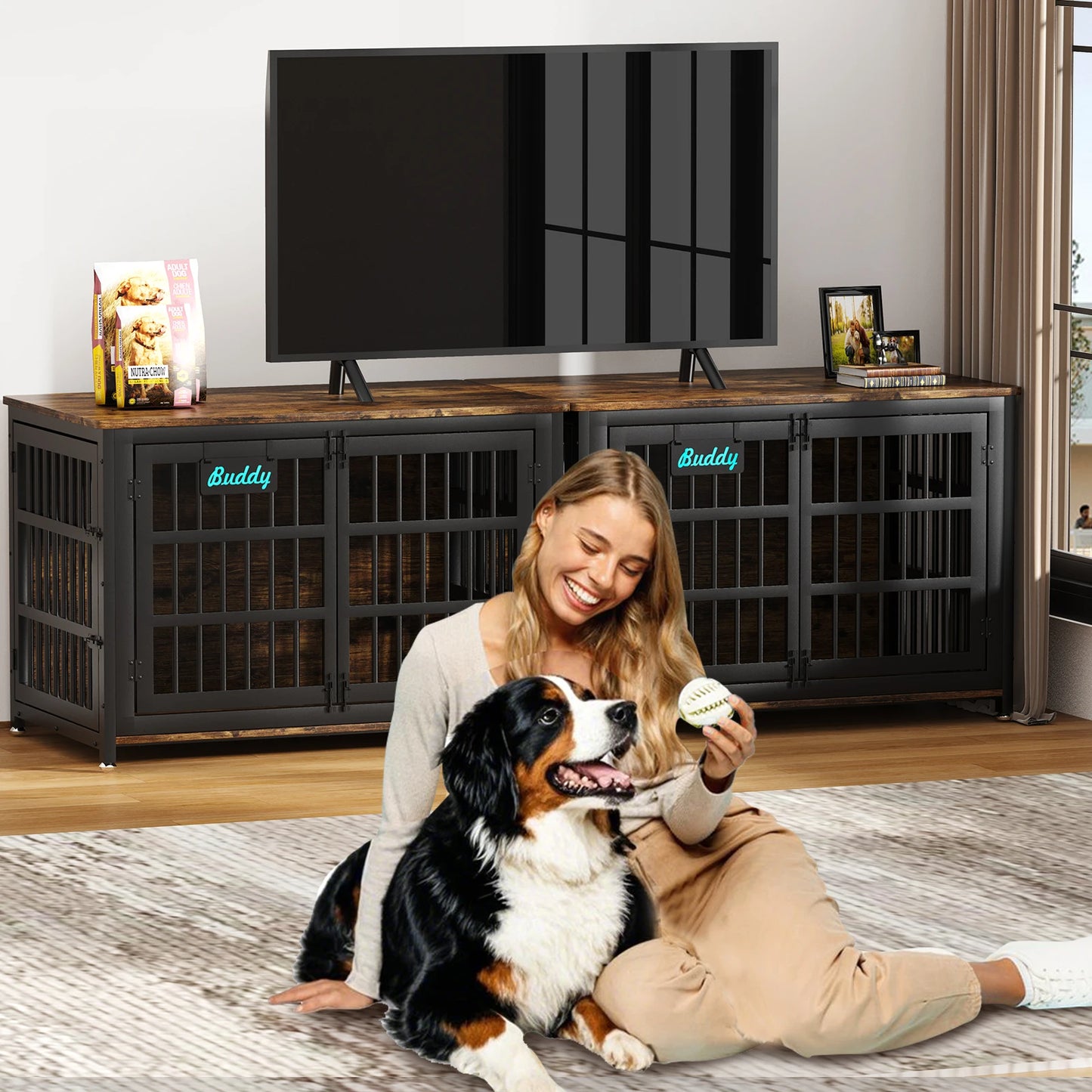 Heavy Duty Dog Kennel Indoor for Large and Medium Dogs