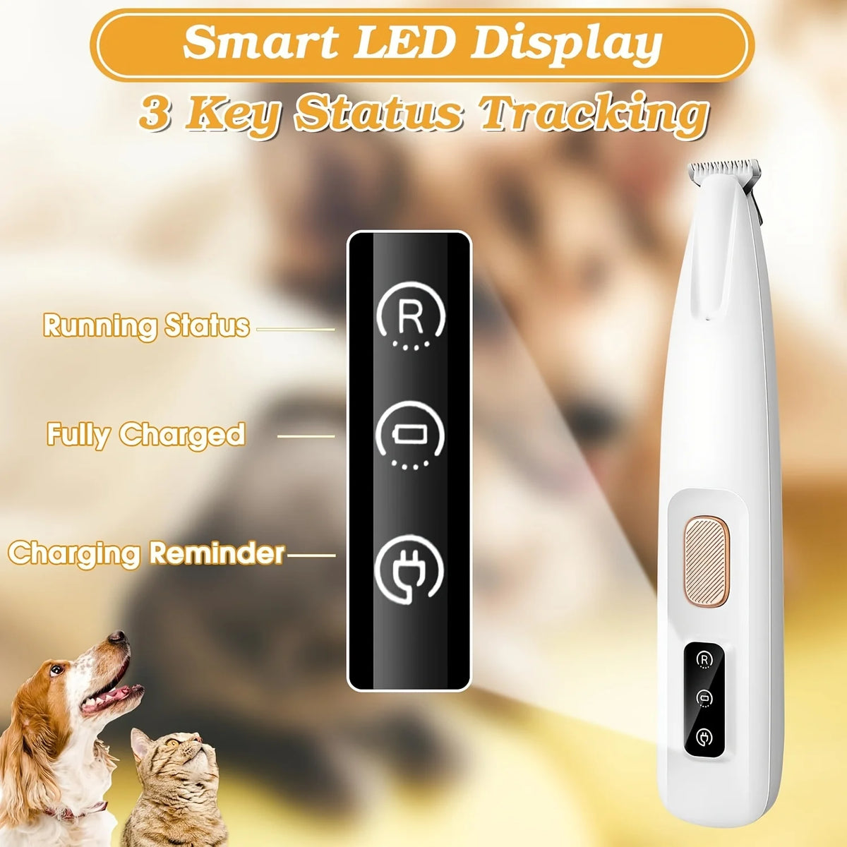 Professional Pet Hair Clipper, Cat and Dog Foot Razor