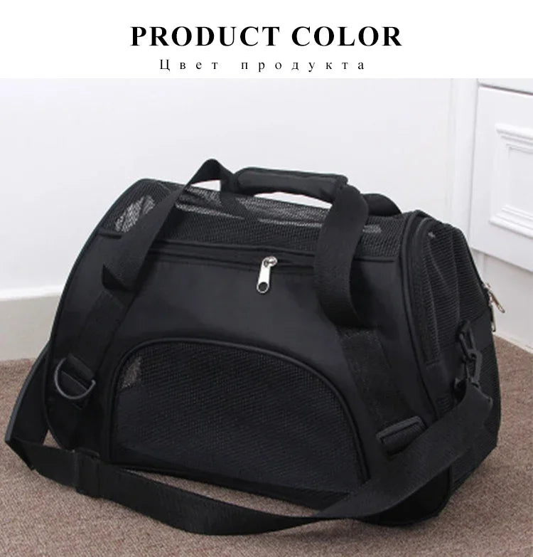 Portable Dog Cat Carrier Bag Pet Puppy Travel Bags Breathable Mesh