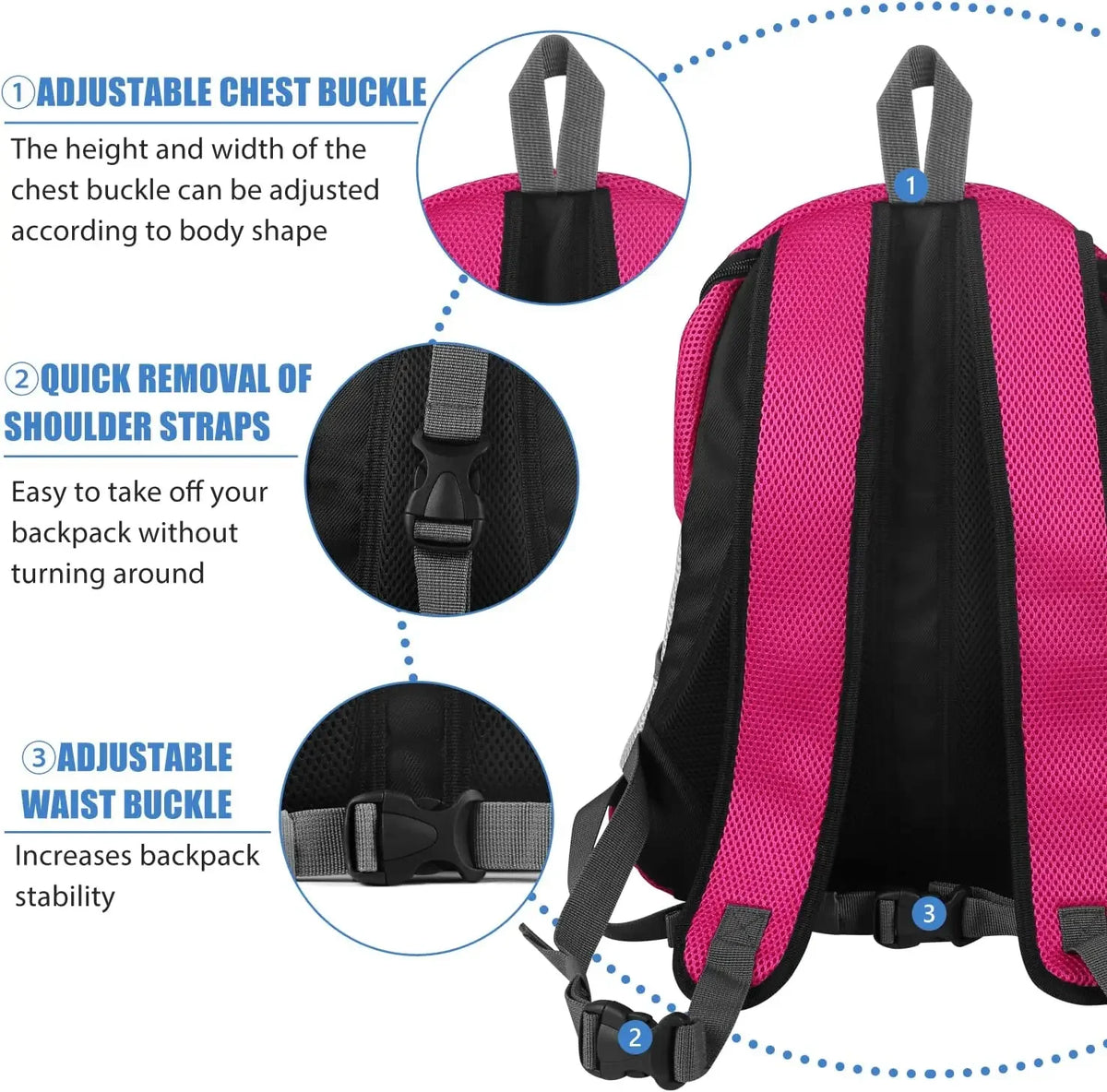 New Dog Pet Backpack Carrier Travel Bag Front Pack Breathable Adjustable 