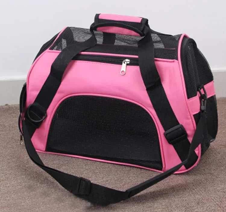 Portable Dog Cat Carrier Bag Pet Puppy Travel Bags Breathable Mesh