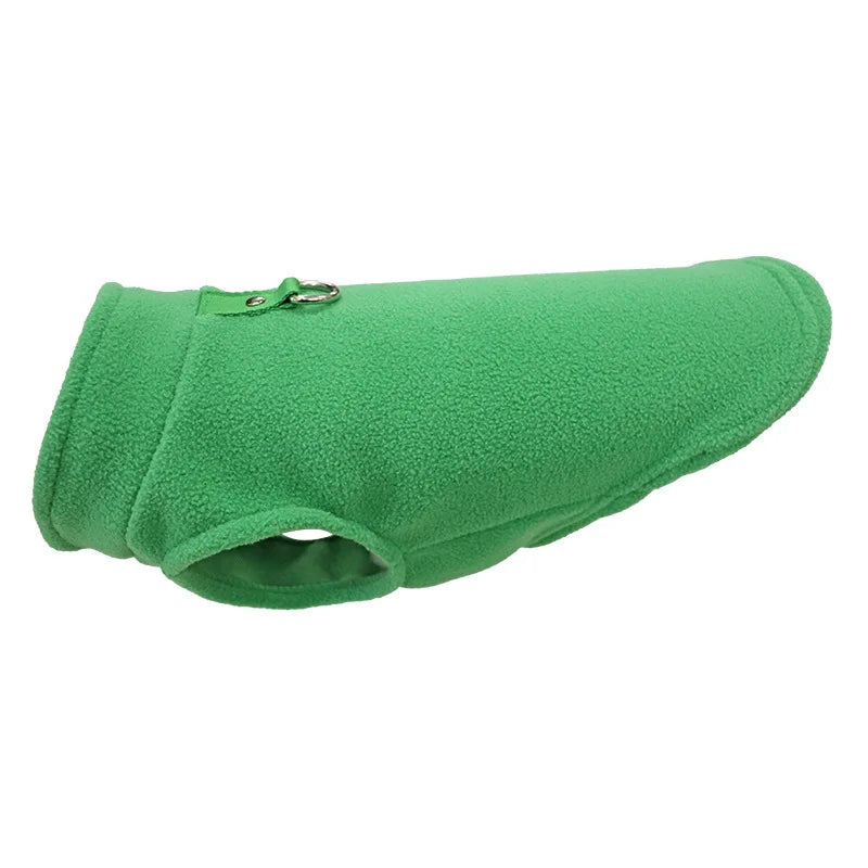 Warm Fleece Dogs Clothes Pet Dog Jacket Vest With D