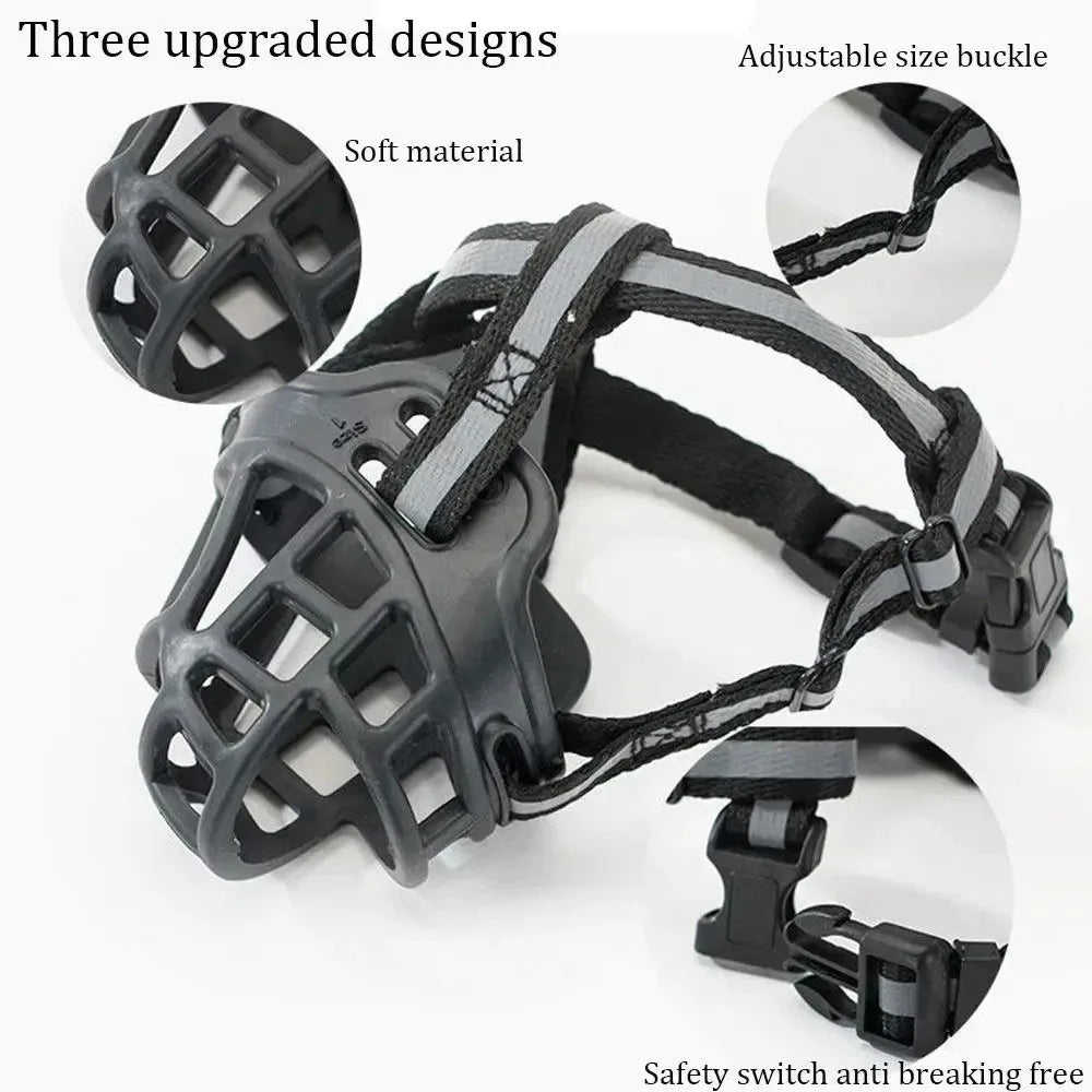Mask Breathable Basket Dog Muzzle Durable Strong Mask Muzzle 