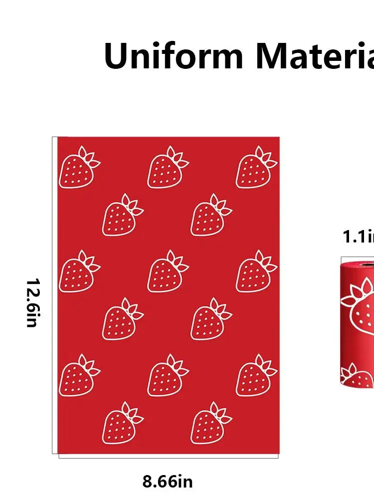 Photodegradable Red Dog Poop Bags with Strawberry Fragrance