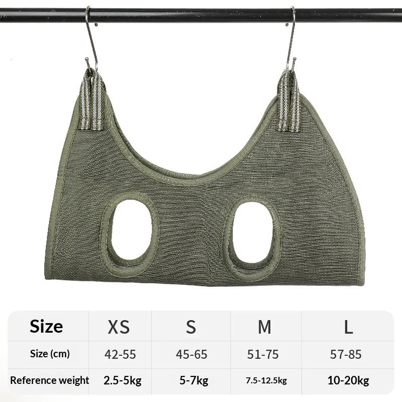 Cats Grooming Hammock Cat Dog Nail Trimming Restraint Bag Anti-Scratch Sling for Small Medium Dogs Adjustable Hanging Helper