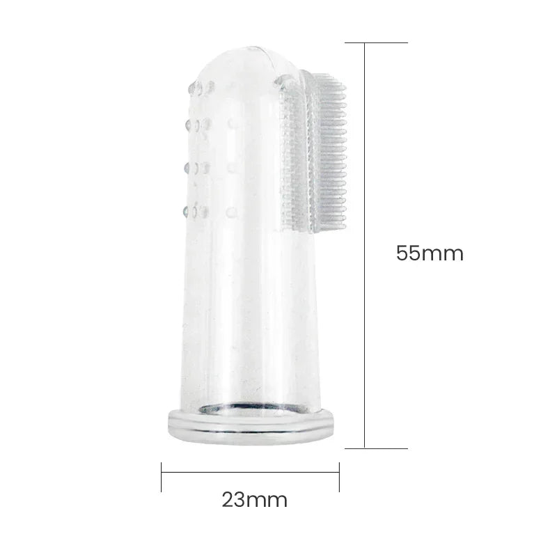 Dog Brush Bad Breath Tartar Teeth Care Tool Dog Cat Cleaning Silicagel 