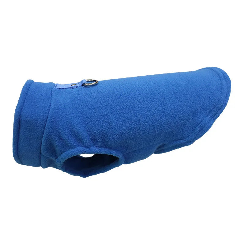 Warm Fleece Dogs Clothes Pet Dog Jacket Vest With D